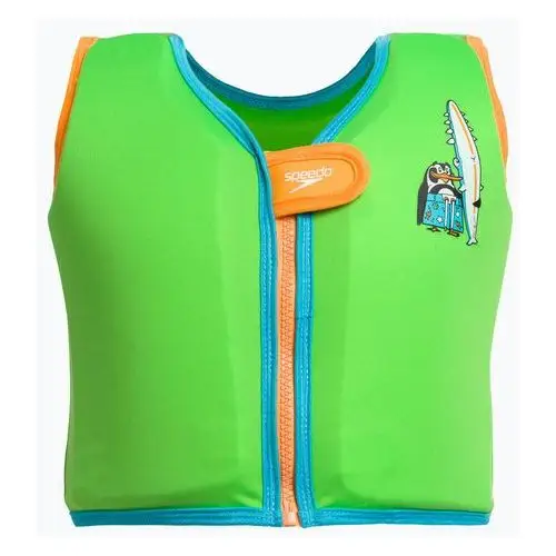 Speedo Kamizelka do pływania dziecięca printed float vest chima azure blue/fluro green