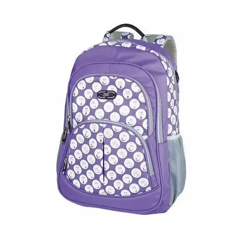 Plecak szkolny dla chłopca i dziewczynki fioletowy trzykomorowy Spokey