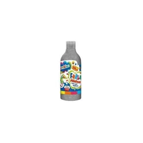 St. Majewski Farba plakatowa w butelce 500 ml srebrna bambino