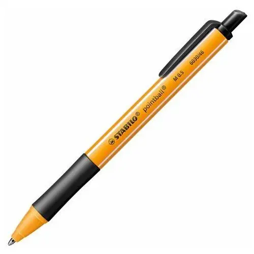 Długopis pointball czarny STABILO 6030-46