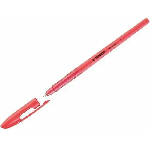 Stabilo , długopis re-liner, czerwony