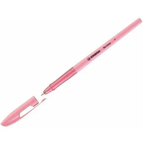 Długopis re-liner, różowy Stabilo