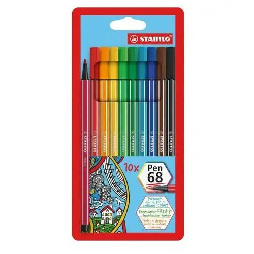 Stabilo Flamaster pen, 10 kolorów