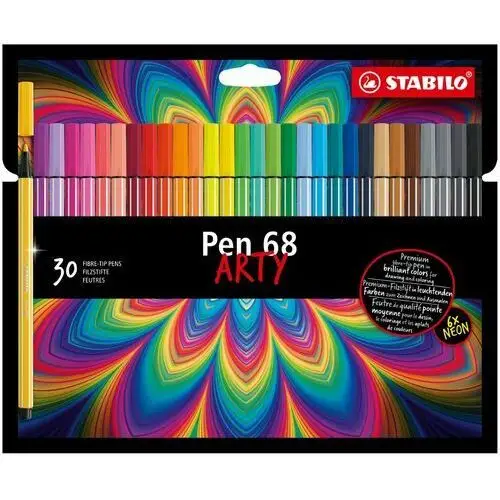 Flamastry Pen 68 Arty 30 Kolorów Stabilo, Stabilo