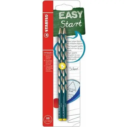 Stabilo , ołówek dla leworęcznych easygraph, 2 sztuki