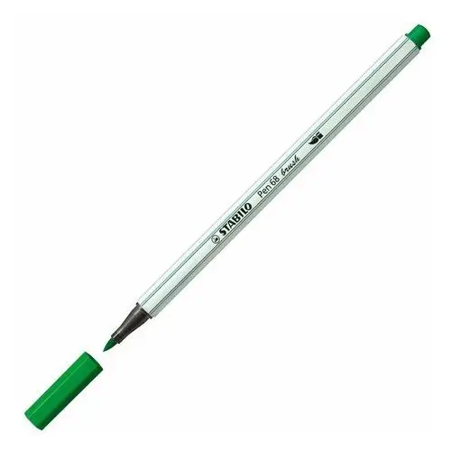 Pisak pen 68 brush zielony, Stabilo
