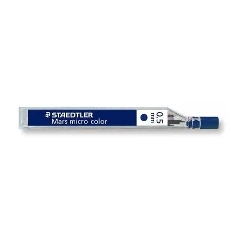 Staedtler , grafity do ołówków mars micro color, niebieskie, 0.5 mm, 12 szt