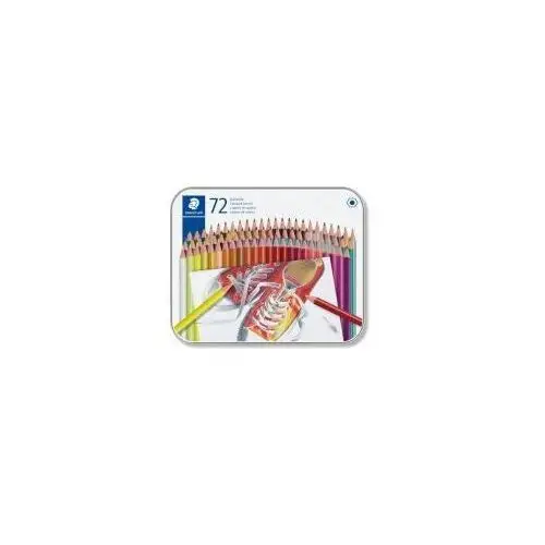 Staedtler kredki ołówkowe, sześciokątne, 72 kolory, metalowe pudełko 72 kolorów