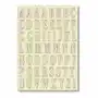 Drewniana wycinanka, a5 upper case alphabet Stamperia by box Sklep