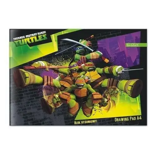 Blok rysunkowy, A4, Ninja Turtles