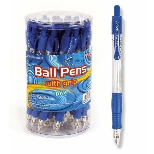 Długopis automatyczny, Grip, niebieski