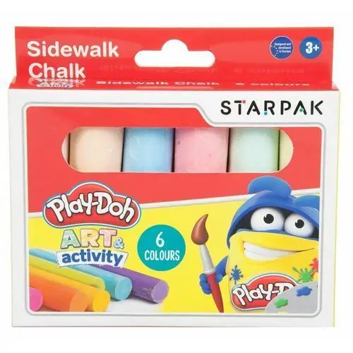 Kreda chodnikowa 6 kolorów Play-Doh STARPAK (453897)