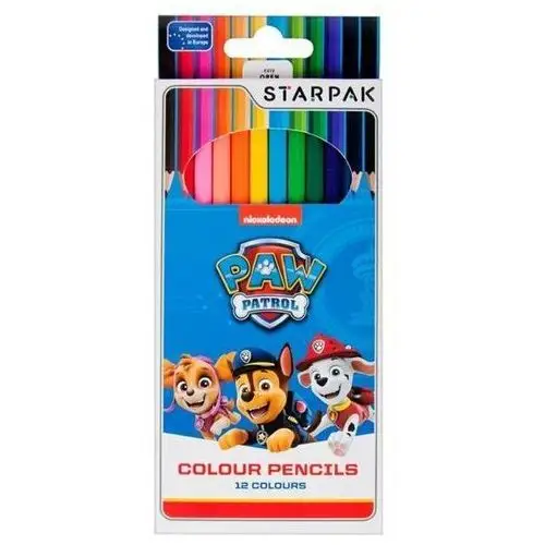 Kredki ołówkowe, Psi Patrol, 12 kolorów