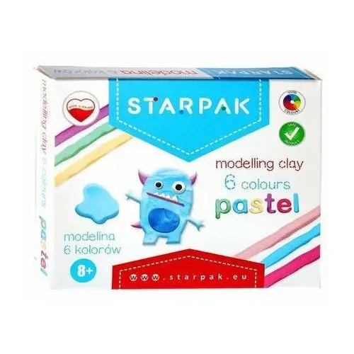 Modelina 6 kolorów pastel Starpak