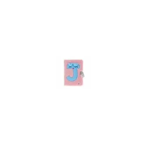 Pamiętnik pluszowy zamykany Pink J świecący STARPAK 526050