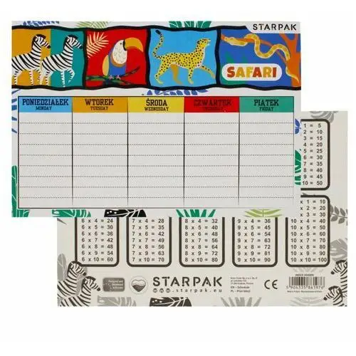 Plan Lekcji Safari Starpak 494009