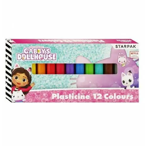 Plastelina 12 kolorów Gabby s DollHouse STARPAK 529137