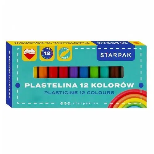 Plastelina 12 kolorów School STARPAK 533623