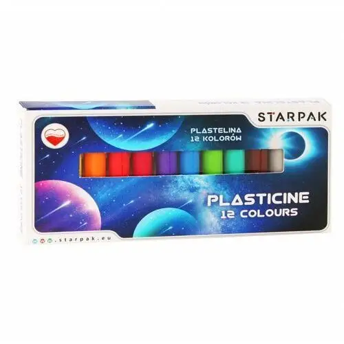 Starpak Plastelina 12 kolorów space 472911