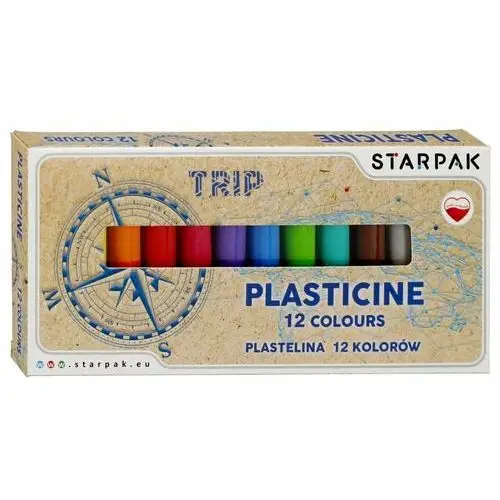 Starpak Plastelina 12 kolorów trip 492059