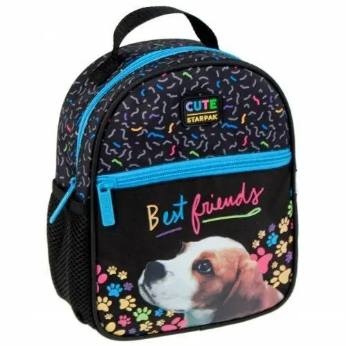 Plecak dla przedszkolaka dla dzieci czarny Starpak Doggy jednokomorowy