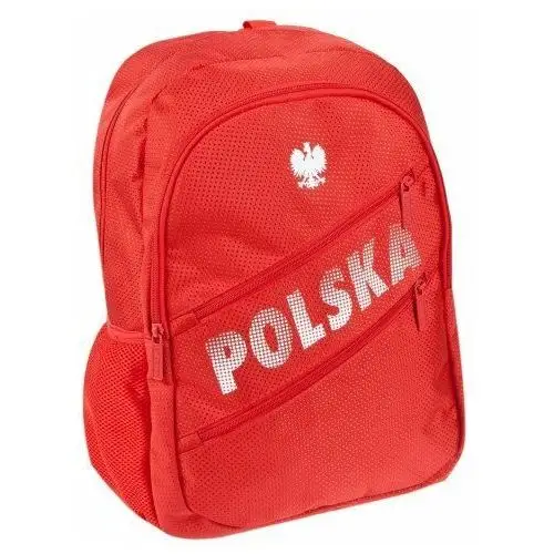 Plecak szkolny dla chłopca czerwony Starpak Polska jednokomorowy, kolor zielony