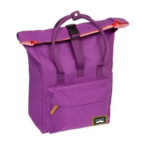 Plecak szkolny dla chłopca i dziewczynki fioletowy Starpak jednokomorowy, kolor fioletowy