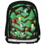 Plecak szkolny dla chłopca zielony Starpak Minecraft Pixele trzykomorowytrzykomorowy, kolor zielony Sklep