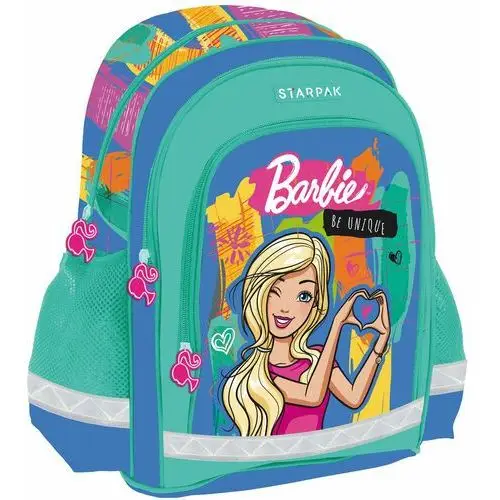 Plecak szkolny dla dziewczynki niebieski Starpak Barbie jednokomorowy