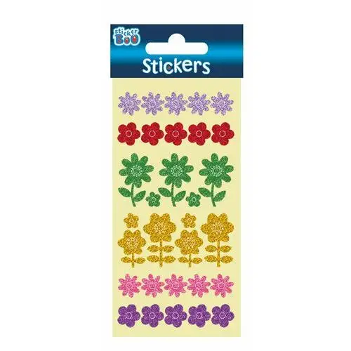 Stickerboo-naklejki Naklejki sticker boo 10x20 shimmer kwiaty phb starpak 382544