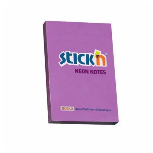 Stickn Notes samoprz.76x51mm fioletowy neon