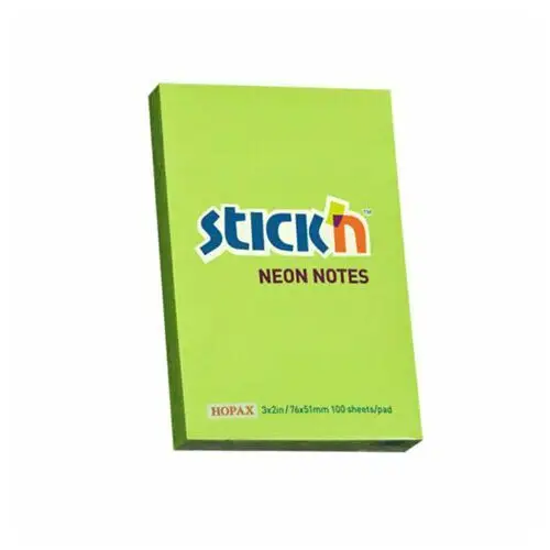Stickn Notes samoprz.76x51mm zielony neon