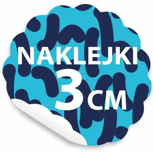 Sticky studio Naklejki, etykiety z logo firmy wlepki 3cm 100szt