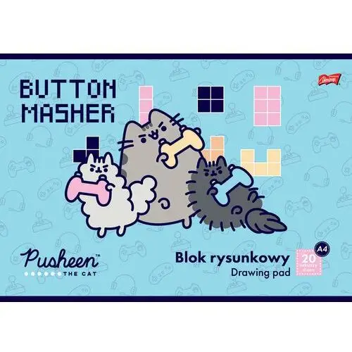 Blok rysunkowy A4, 20 kartek, Pusheen The Cat