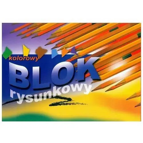 Blok rysunkowy format A3 z kolorowymi kartkami 16 kartek
