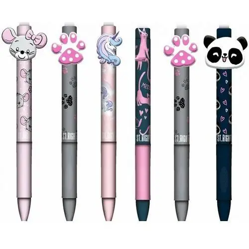 St.majewski Długopis wymazywalny atomatyczny z ergonomicznym uchwytem dziewczęcy bambino premium 3 majewski
