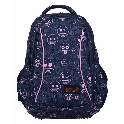 St.majewski Plecak szkolny dla chłopca i dziewczynki emoji trzykomorowy