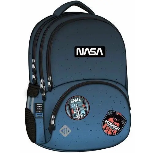 Plecak szkolny dla chłopca i dziewczynki St.Majewski NASA trzykomorowy