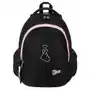 Plecak szkolny dla dziewczynki czarny St.Majewski czterokomorowy Sklep