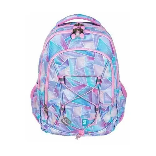 Plecak szkolny dla dziewczynki fioletowy St.Majewski holo trzykomorowy