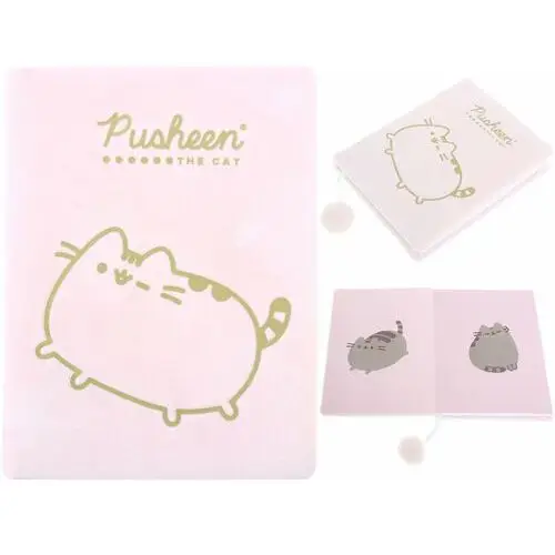 Pusheen pluszowy pamiętnik the cat kotek plusz włochacz 96 kartek notes a5 St.majewski