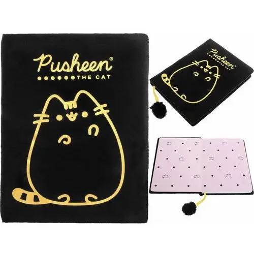 PUSHEEN PLUSZOWY Pamiętnik The Cat Kotek Plusz Włochacz 96 kartek NOTES A5