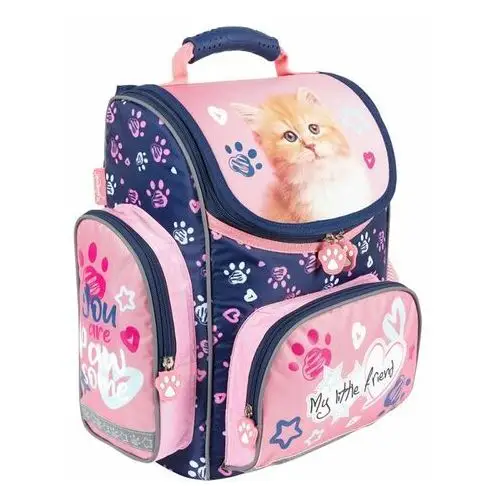 Tornister plecak pierwszoklasisty 1 2 3 klasy kotki koty tornistry szkolne dla dziewczynki St.majewski