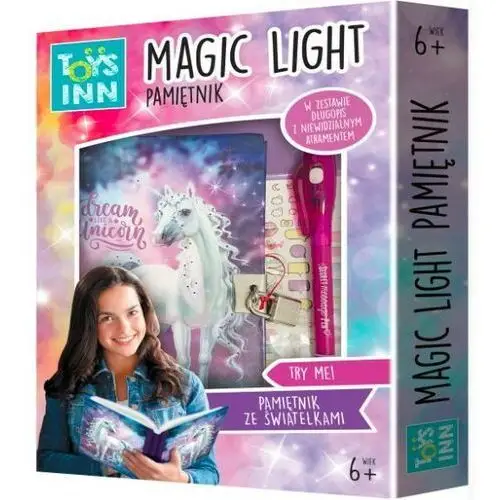 Pamiętnik magic light unicorn Stnux