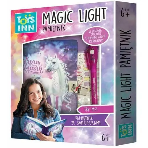 Stnux Pamiętnik ze światełkami magic light unicorn stn 7823