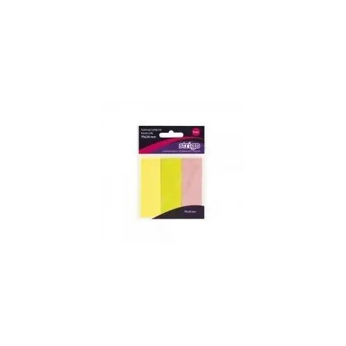 Strigo Karteczki samoprzylepne neon SSN007 7.5 x 2.5 cm