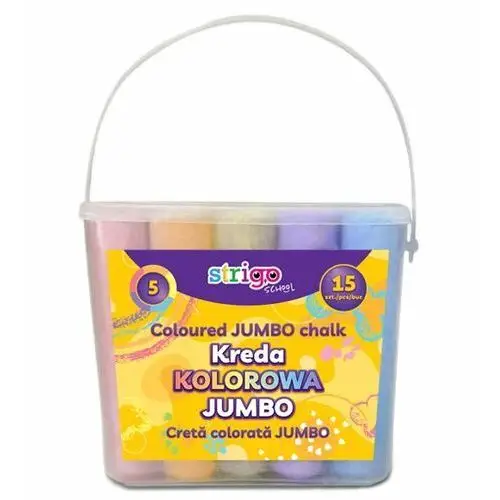 Strigo Kreda kolorowa chodnikowa w wiaderku jumbo