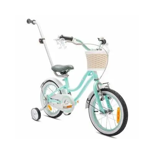 Rower dziecięcy heart bike 14 cali dla dziewczynki miętowy Sun baby