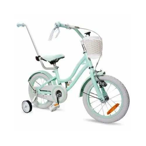 Sun baby Rower dziecięcy heart bike silver moon 14 cali dla dziewczynki miętowy