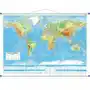 Świat mapa ścienna fizyczna, 1:21 200 000, ArtGlob Sklep